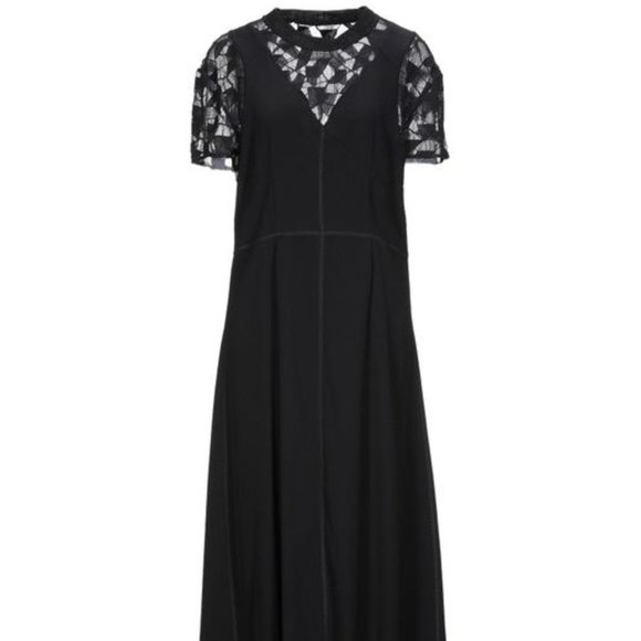 Maison Martin Margiela Black Cutout Tank Midi Dress 40 8 - Picture 3 of 11